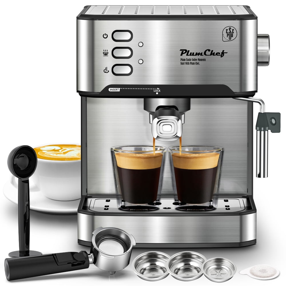 20 Bar Home Espresso Machine - Professional Milk Frother & Removable Tank for Latte & Cappuccino