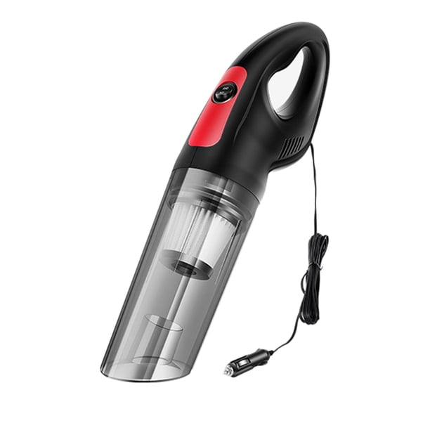 Aspirador portátil para automóvil, 12000Kpa Mini lavable Batería incorporada 120W Aspirador de mano, para oficina, pelo de mascotas, electrodoméstico negro con cable Soledad aspiradora de coche