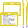 thumbnail image 1 of Protectores De Tarjetas De Vacunación Portatarjetas De Identificación Transparentes Con Cordones Para Profesores Estudiantes Enfermeras 2 Uds Noticed EL017151-07, 1 of 5