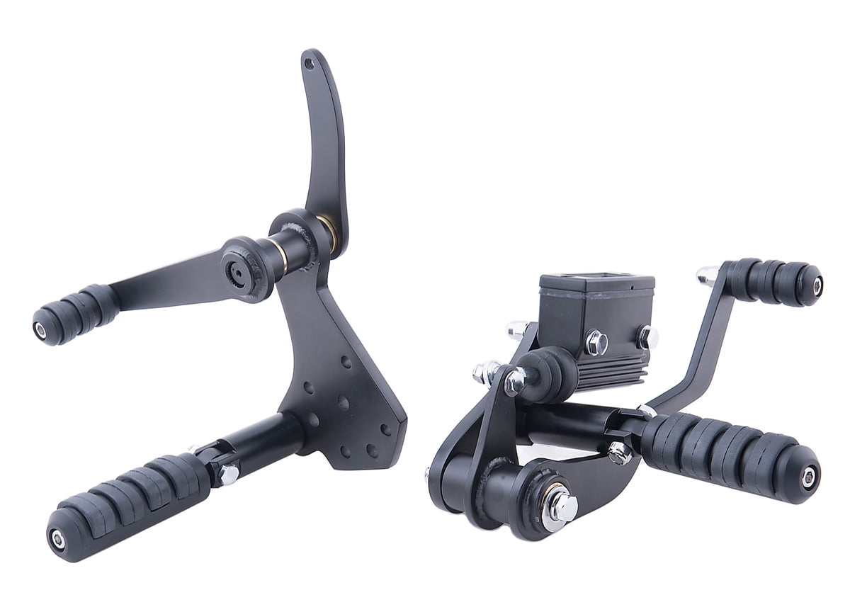 Black Forward Controls w/ Pegs & Levers 19841999 Harley Softail FXST