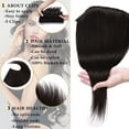 thumbnail image 2 of MY-LADY 10''-24'' 5 Clips in Human Hair Extensions Thick Real Natural Hair Pieces 100% Full Head Remy Hair 16inch #1B Natural Black(Heavy), 2 of 8