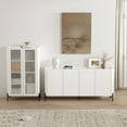 thumbnail image 2 of Abbey Modern 2-Piece Buffet and Bookcase in White, 2 of 15