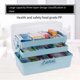 thumbnail image 4 of Bearachild Caja organizadora de pastillas ABS portátil para el hogar, herramienta de gran capacidad para dormitorio, cajas de almacenamiento de Almacenamiento y organización del hogar Azul S, 4 of 6
