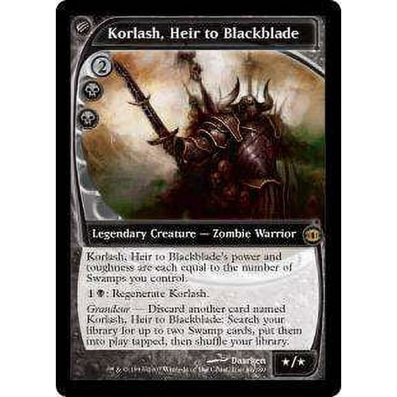 MtG Future Sight Rare Korlash, Heir to Blackblade #87