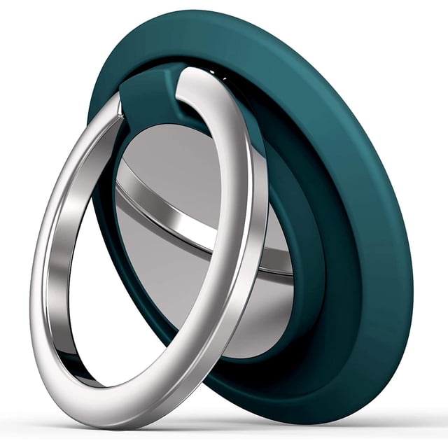 Soporte para anillo de teléfono, soporte para dedo, soporte para anillo de teléfono celular, agarre para dedo, rotación de 360 grados (verde claro)