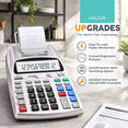 Printing Calculator With Tape Print Out - 10 Key Addinghine Paper Roll ...