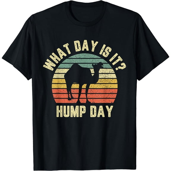 What Day Is It Camel Tshirt Retro Funny Hump Day T-Shirt