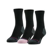 MediPeds Women's Half Cushion Ankle Socks, 3 Pairs
