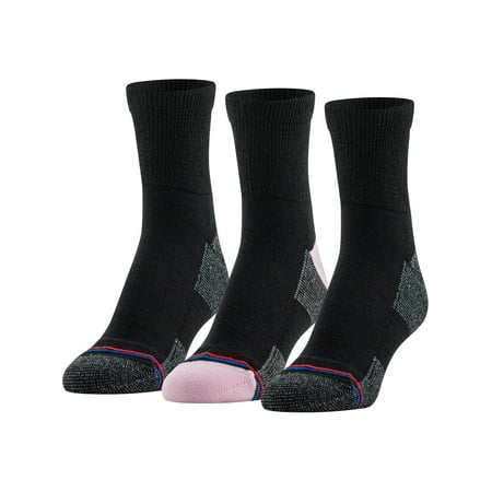 MediPeds Women's Half Cushion Ankle Socks, 3 Pairs