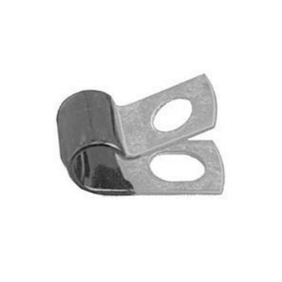 Auveco # 10598 Closed Clamp 1/4"- Galvanized Vinyl Coated. Qty 25.
