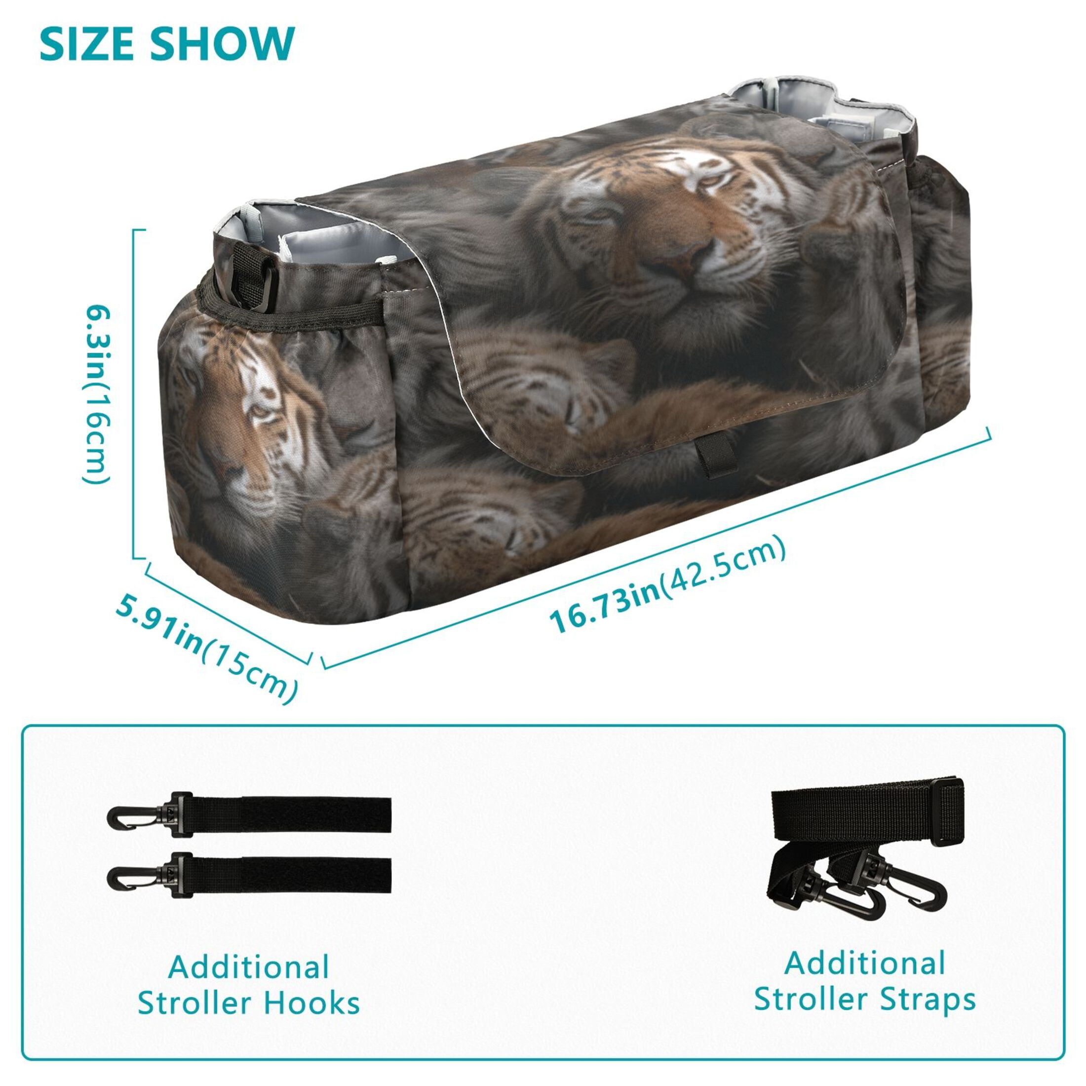 DIXRUYEE Stroller Organizer Tiger Cluster Printed
