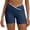 Blue, variant on BiZtdJrK Blue Running Shorts for Women Criss Cross Waist Gym Yoga Workout Shorts Lightweight Stretch Body Shaper Boyshorts S