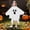 White, variant on Gunia Kids Ghost Poncho Cape Cloak Cosplay Halloween Costume Role Play Dress-Up Outfits For Boy Girl Stage Performance Holiday Party Wear,Black