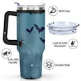 thumbnail image 3 of Halloween Pumpkin Stainless Steel Tumbler Happy Halloween Coffee Travel Mug with Straw,Thermal with Lids for Hot and Cold Drinks for School Camping 40 oz Spooky Cup, 3 of 7