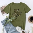 thumbnail image 5 of Pompotops Blouse Décontractée pour Femmes Imprimée pour la Saint-Patrick à Manches Courtes et Col Rond, 5 of 5