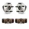 thumbnail image 1 of Transit Auto Rear Wheel Cylinders and Hub Bearing Assembly Kit for Car Pontiac Vibe Toyota Matrix FWD with Non-ABS - Left Right Side (Driver Passenger) K7D-101865, 1 of 11