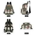 thumbnail image 4 of FORMRS Mini Backpack Purse for Women Travel Daypack Casual Shoulder Bag, Gray Cute Snowmen, 4 of 7