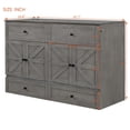 thumbnail image 4 of Murphy Bed Queen Size, Cabinet Bed with Charging Station Large Storage Drawer for Home Office or Small Room, Hideaway Bed Full Foldable Platform Bed,  Gray, 4 of 8