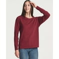 thumbnail image 2 of Real Essentials 4 Pack: Women's Cotton Classic-Fit Long-Sleeve Crewneck T-Shirt (Available in Plus Size), 2 of 7