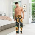 thumbnail image 7 of GZHJMY Halloween Pumpkin Bats Pajama Pants For Men, Men's Separate Bottoms, Lounge Pants with Pockets, Christmas New Year Birthday Gifts, Large, Christmas New Year Birthday Gifts, Large, 7 of 7