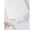 thumbnail image 4 of Bmnmsl Baby Romper Set Infant Ribbed Ruffled Romper Skirt Hair Band, 4 of 6