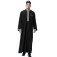 thumbnail image 1 of Muslim Mens Islamic Saudi Long Robe Thobe Kaftan Clothes Mens, 1 of 4