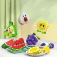 thumbnail image 5 of Bloques de construcción en miniatura de gatos kawaii, modelo 3D Neko, animal rinoceronte, cabra, minibloques de fruta, limón, aguacate, figuras de juguete para regalo de Navidad, 5 of 5