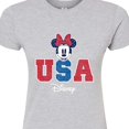 thumbnail image 3 of Disney - Minnie USA - Juniors Fitted Graphic T-Shirt, 3 of 5