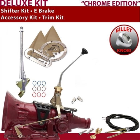 American Shifter PG Shifter Kit Chrome 10 in. E Brake Cable Clevis Trim Kit for EFFB3