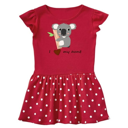 

Inktastic koala (i love my aunt) Gift Baby Girl Dress