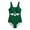 Z-Dark Green53, variant on Child Girls One-Piece Swimwear Scoop Neck Sleeveless Versatile Pure Color Elegant Hollow Out Open Back Kids Summer Trendy Beach Vacation Swimsuit