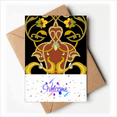 thumbnail image 1 of flower baroque art pattern Welcome Back Greeting Cards Envelopes Blank, 1 of 3