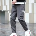 thumbnail image 1 of New Hong Kong Style Workwear Pants  Men‘s Solid Color Versatile Loose Trendy Large Size Leggings, 1 of 6