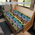 thumbnail image 4 of Chririnla RV Couch Covers Anti-Slip Elastic Stretch, Compatible with Motorhome Camper Jackknife Sofa Bed, 2 Piece Split Structure Washable Furniture Protector, 4 of 7