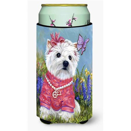

Westie Springtime Tall Boy Hugger