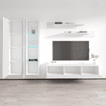 thumbnail image 4 of Wall Mounted Floating Modern Entertainment Center Fly A, White, A4, 4 of 5
