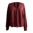 thumbnail image 3 of Ketyyh-chn99 Women's Cardigans Long Sleeve Knit Sweater Open Front Cardigan Outerwear ,2XL, 3 of 5