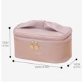 thumbnail image 3 of Bolsas Maquillaje Almacenamiento Cosméticos Con Lazo Doble Capa para Regalos Mujeres, 3 of 8