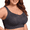 Black, variant on Women's Wireless Back Smoothing Bra, Seamless Full Coverage, M-5XL