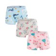 thumbnail image 2 of Gpaecead 3-Piece Set Of Cute Printed Soft Boyshort Panties Cotton Baby Underwear For Toddler And Girls 2-11 Years Briefs White, 2 of 4