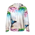 thumbnail image 2 of Lsque Butterfly In Blossoms Zen UPF 50+ Lightweight Sun Protection Men's Women's Long Sleeve Shirt, Hoodie Performance -X-Large, 2 of 9