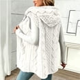 thumbnail image 4 of Tusihei Women's Sleeveless Hooded Zip Up Fleece Vest Lightweight Warm Jacket Casual Solid Long Outerwear for Daily Wear Comfortable Layering Piece, White 2XL, 4 of 8