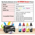thumbnail image 3 of Bundle A-SUB 100 Sheets Sublimation Paper 8.5x14 inches eco 125g + 4x 120ml  A-SUB Dye Sublimation Ink Compatible with Epson Ecotank ET-2400 2800 2803 4800 2850 2750 etc, 3 of 14