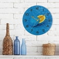 thumbnail image 7 of SKYSONIC Blue Lemon Sliced Wall Clock 10 Inch Silent Non Ticking Round Clock Oil Painting Clock Easy to Read Clock for Living Room Bedroom Bathroom Home Decor, 7 of 7