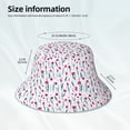 thumbnail image 2 of Kll Tulips Flowers Bucket Hat for Women Men Packable Travel Beach Sun Hat Outdoor Rave Accessories Reflective Fisherman Cap, 2 of 6