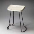 thumbnail image 2 of Beaumont Lane 24" Rectangular Transitional Wood Bar Stool in White, 2 of 3