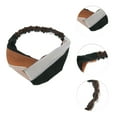 thumbnail image 2 of Unique Bargains 1 Pc Fashion Pinstripe Pattern Cross Elastic Hairband for Women Dark Green Khaki, 2 of 6