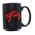 thumbnail image 1 of Taza de café JUST FUNKY Logo 473 ml de cerámica negra, 1 of 2