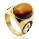 thumbnail image 4 of Mens Yin Ying Yang Tiger Eye Stone Stainless Steel Rings Size 7-13 Accessories Jewelry-Silver-9-Product code 4767 Silver 9, 4 of 4