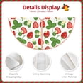 thumbnail image 3 of Sikiie Strawberry Nativity Christmas Tree Skirt, Jesus Christian Winter Holiday Tree Mat Decoration(30-48IN)30", 3 of 6